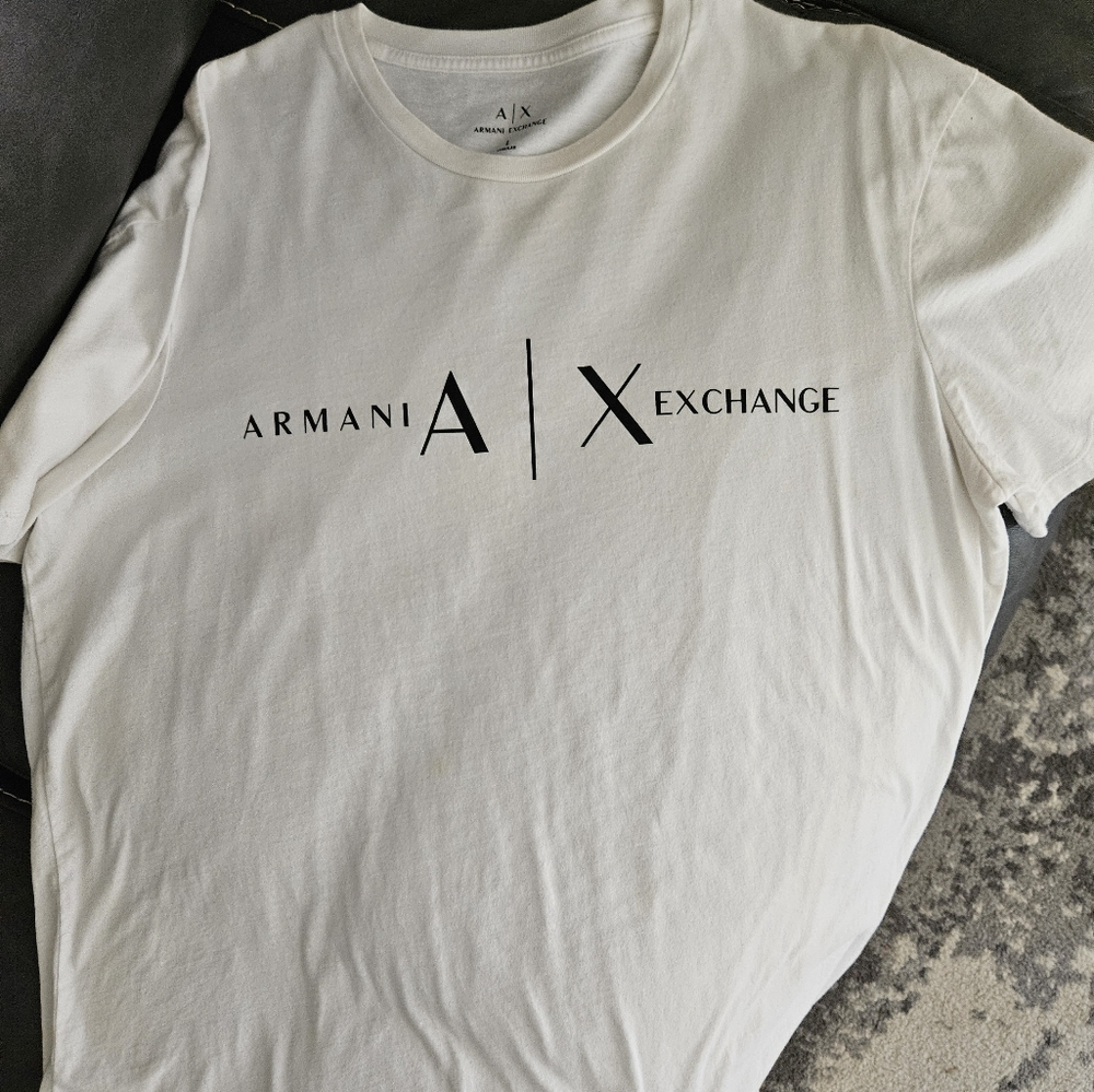 Armani Exchange White Short Sleeve Tee